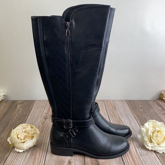 Guess Black Leather Boots 7M-WC - Picture 8 of 8